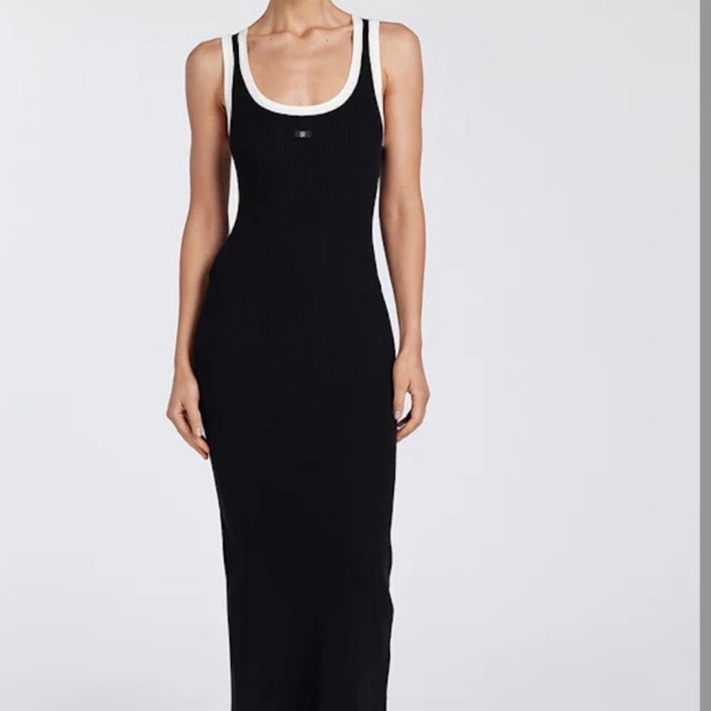 DISSH Ribbed Tank Long Dress Black Size XS Sleeveless